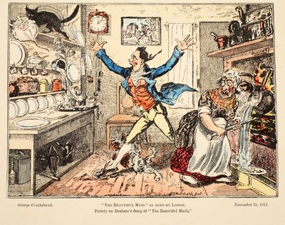 The Beautiful Maid as sung by Liston by George Cruikshank